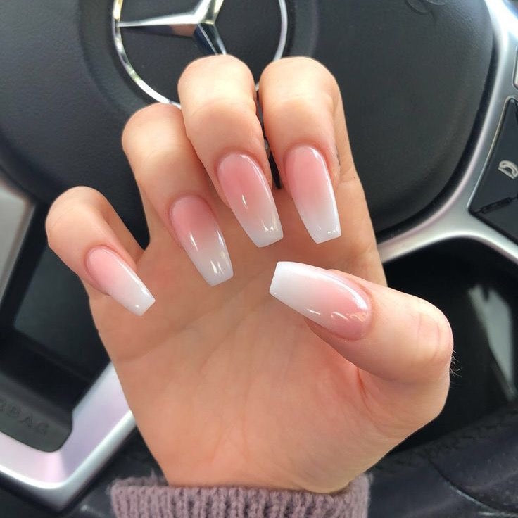 French Ombré with Pink Base